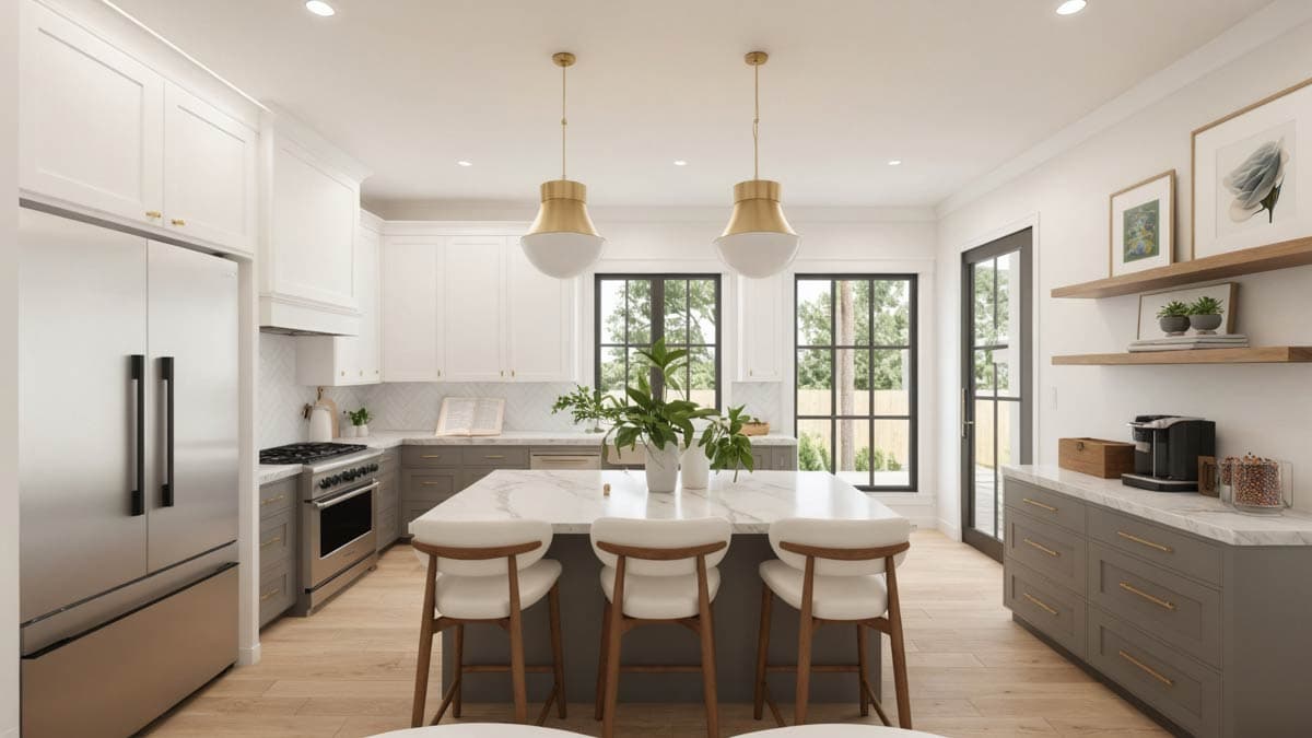 Plan 56554SM: 3-Bed Modern Farmhouse Plan with Wrap Around Porch and Upgrade Options - 1673 Sq Ft - Image #9 - Country, Farmhouse, Modern Farmhouse