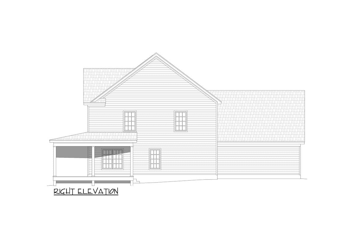 Plan 680530VR: Two-Story Country Farmhouse Plan with Wrap Around Porch - 2772 Sq Ft - Image #6 - Country, Farmhouse