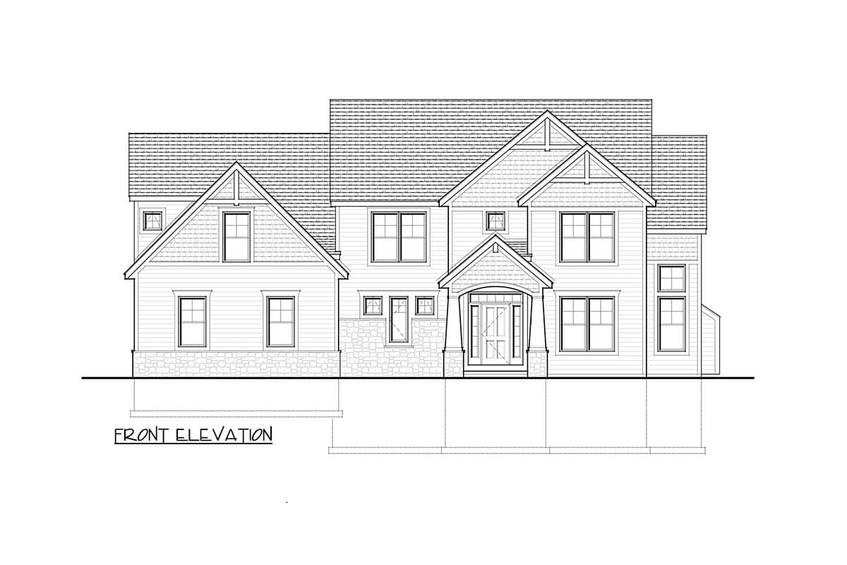 Plan 770032CED: Two-Story Traditional House Plan with 2-Story Great ...