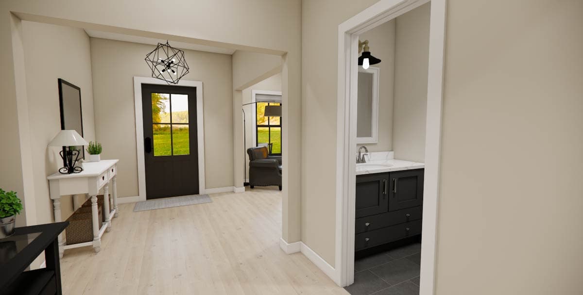 Plan 14941RK: Two-Story Modern Farmhouse Plan with Loft Upstairs - 2528 Sq Ft - Image #11 - Farmhouse, Modern Farmhouse