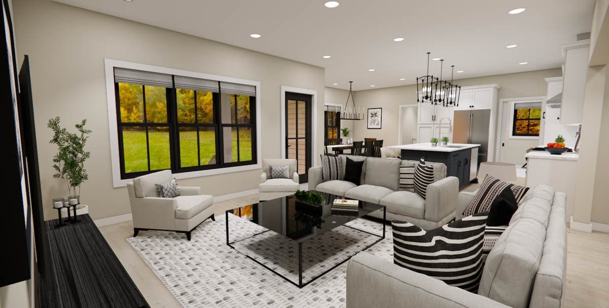 Plan 14941RK: Two-Story Modern Farmhouse Plan with Loft Upstairs - 2528 Sq Ft - Image #12 - Farmhouse, Modern Farmhouse