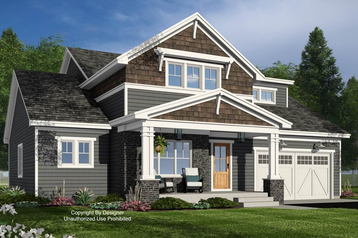 Plan 14945RK: Two-Story Traditional House Plan with Main Level Master - 2768 Sq Ft - Image #5 - Bungalow, Traditional