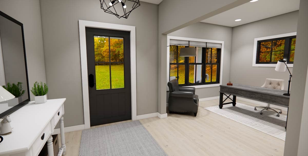 Plan 14947RK: Two-Story Modern Farmhouse Plan with Sunroom - 2748 Sq Ft - Image #10 - Cottage, Modern Farmhouse, New American
