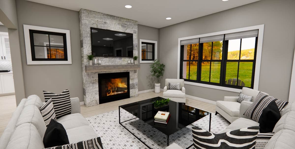 Plan 14947RK: Two-Story Modern Farmhouse Plan with Sunroom - 2748 Sq Ft - Image #13 - Cottage, Modern Farmhouse, New American