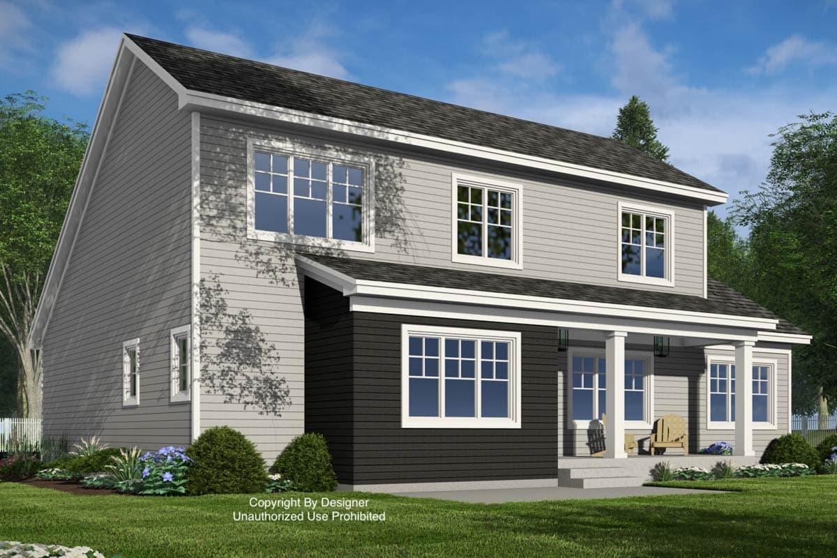 Plan 14949RK: Two-Story 4-Bed Craftsman House Plan with Home Office - 2748 Sq Ft - Image #7 - Craftsman, Traditional