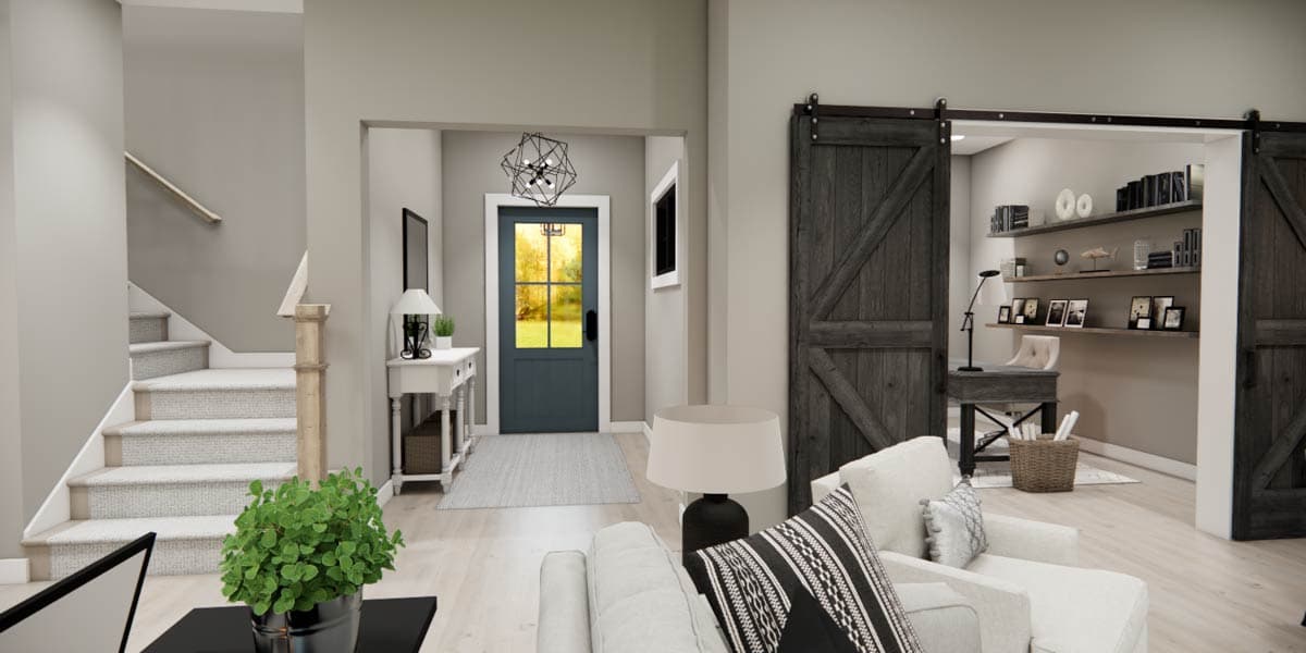 Plan 14950RK: Two-Story 3-Bed Farmhouse Plan with Home Office - 2216 Sq Ft - Image #10 - Farmhouse