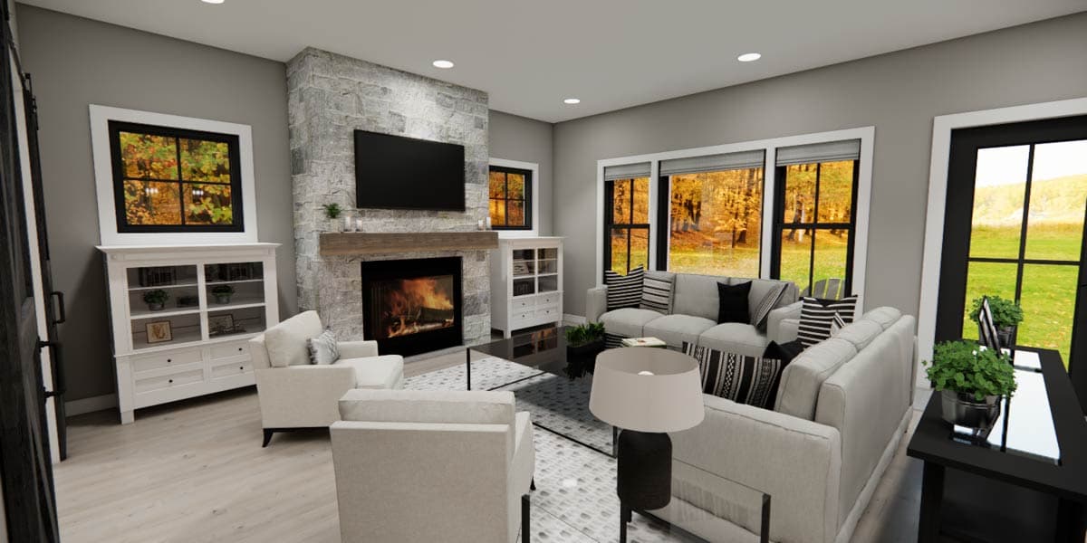 Plan 14950RK: Two-Story 3-Bed Farmhouse Plan with Home Office - 2216 Sq Ft - Image #11 - Farmhouse