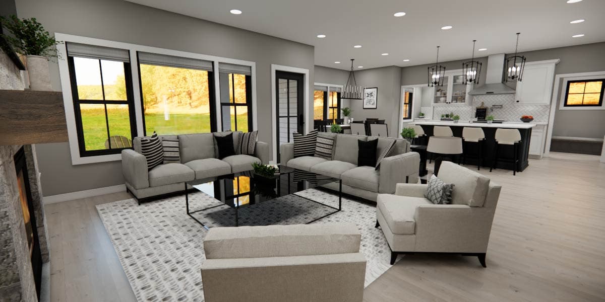 Plan 14950RK: Two-Story 3-Bed Farmhouse Plan with Home Office - 2216 Sq Ft - Image #12 - Farmhouse