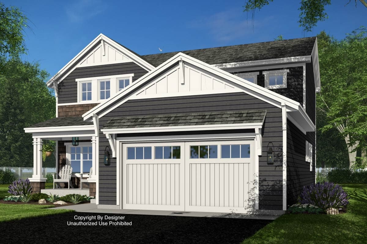 Plan 14951RK: Two-Story Craftsman House Plan with Loft - 2216 Sq Ft - Image #8 - Craftsman, Traditional