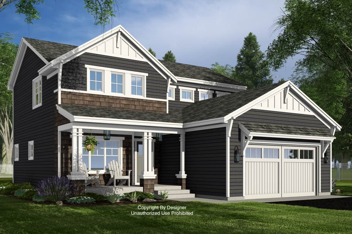 Plan 14951RK: Two-Story Craftsman House Plan with Loft - 2216 Sq Ft - Image #5 - Craftsman, Traditional