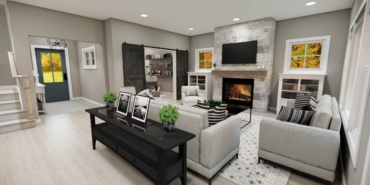 Plan 14952RK: 3-Bedroom Craftsman House Plan with Second Floor Master Suite - 2216 Sq Ft - Image #14 - Craftsman, Traditional