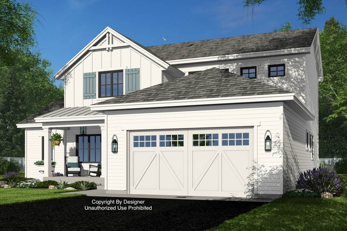 Plan 14953RK: Two-Story Farmhouse Plan with Home Office - 2500 Sq Ft - Image #8 - Craftsman