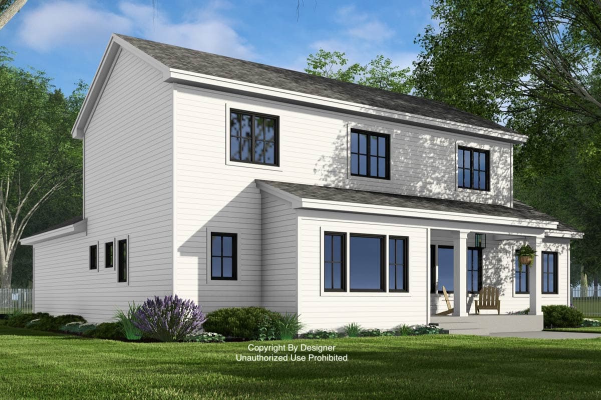 Plan 14953RK: Two-Story Farmhouse Plan with Home Office - 2500 Sq Ft - Image #7 - Craftsman