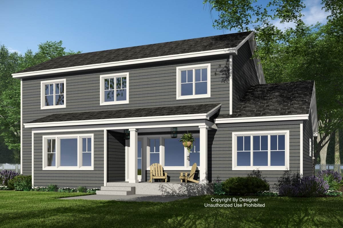 Plan 14954RK: 4-Bedroom Traditional House Plan with Home Office Under 2500 Sq Ft - Image #6 - Country, Traditional