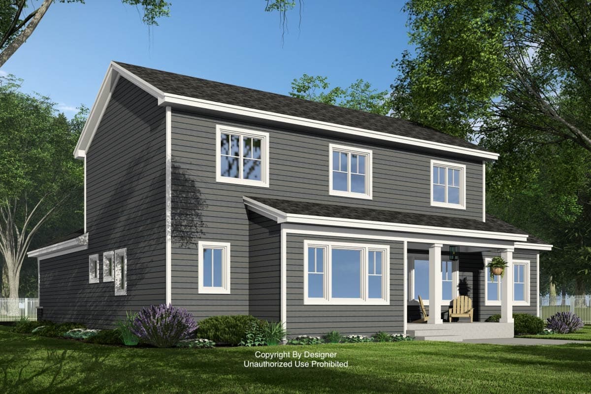 Plan 14954RK: 4-Bedroom Traditional House Plan with Home Office Under 2500 Sq Ft - Image #7 - Country, Traditional