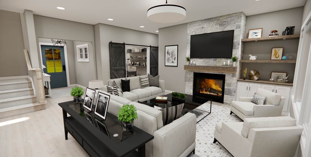 Plan 14954RK: 4-Bedroom Traditional House Plan with Home Office Under 2500 Sq Ft - Image #14 - Country, Traditional