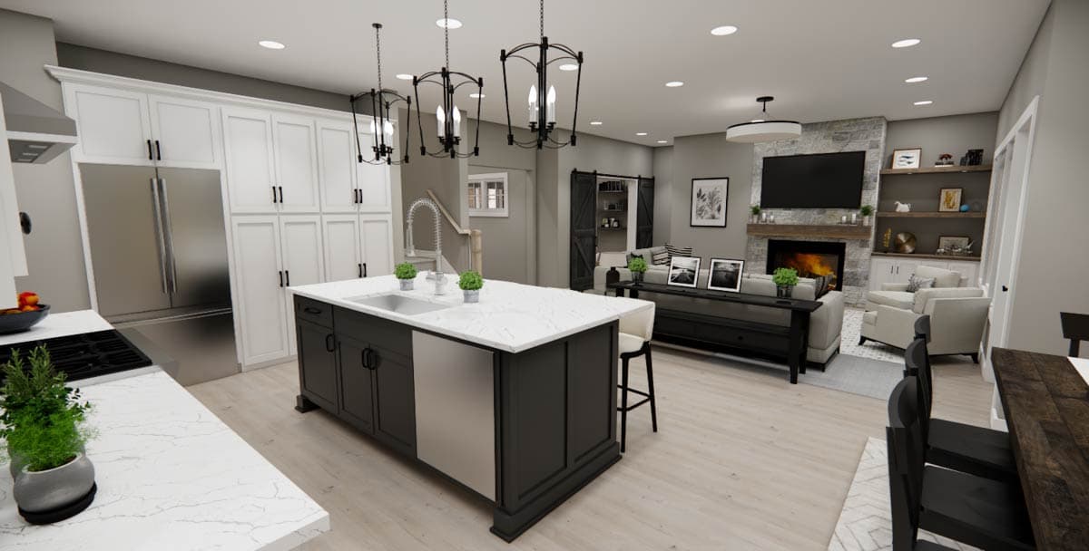 Plan 14955RK: Two-Story 4-Bedroom Craftsman House Plan with Home Office Under 2500 Sq Ft - Image #21 - Craftsman, Traditional