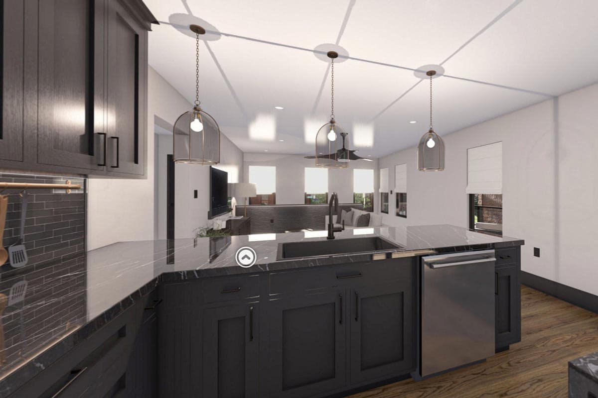 Plan 623485DJ: 1-Bed Modern Carriage House with 1st Floor Office - 1480 Sq Ft - Virtual Tour Cover Image - Carriage, Contemporary, Mid Century Modern, Modern