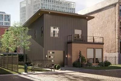 1-Bed Modern Carriage House with 1st Floor Office - 1480 Sq Ft
