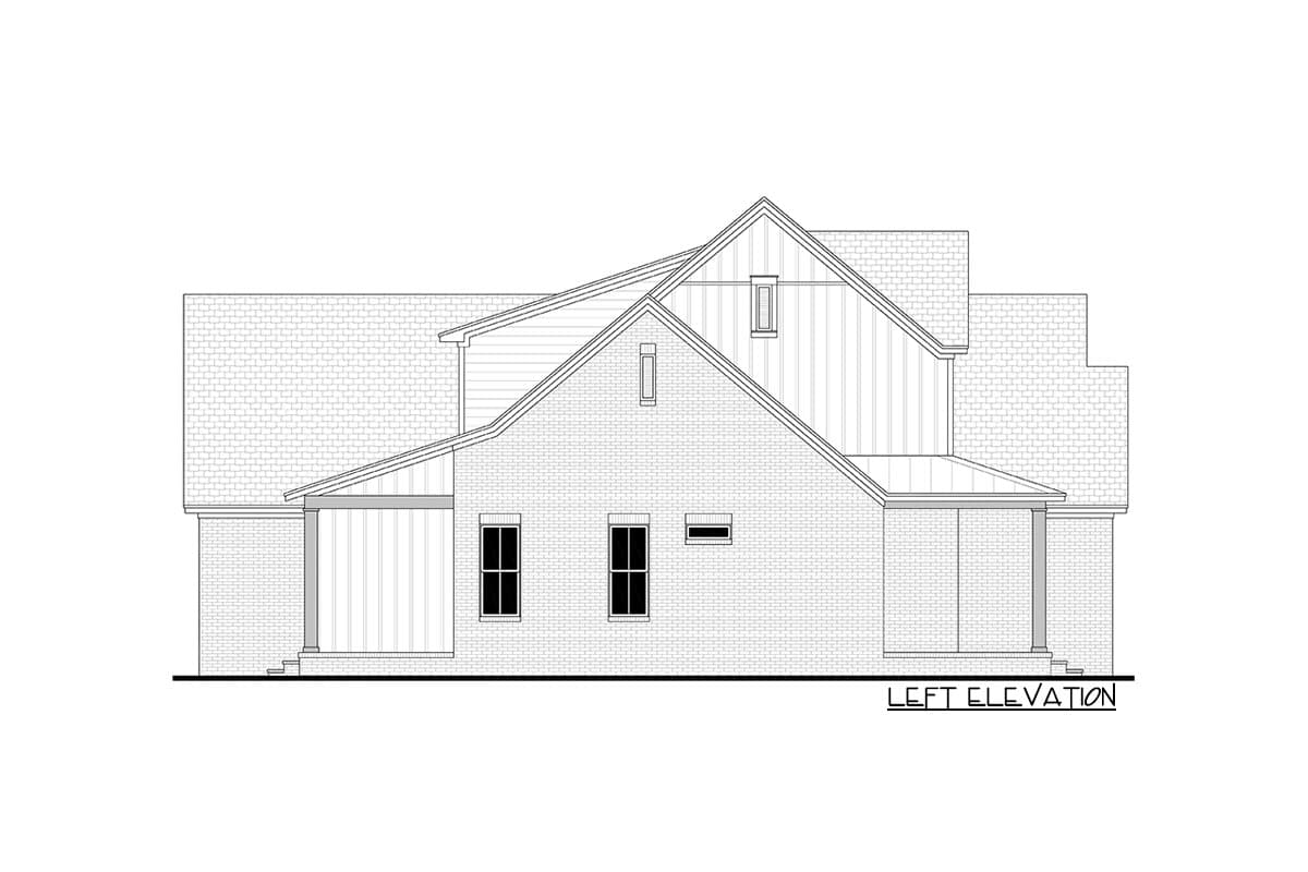 Plan 51993HZ: 2-Story Modern Farmhouse Plan with 4 or 5 Bedrooms - 2800 Sq Ft - Image #6 - Country, Modern Farmhouse, Southern, Traditional