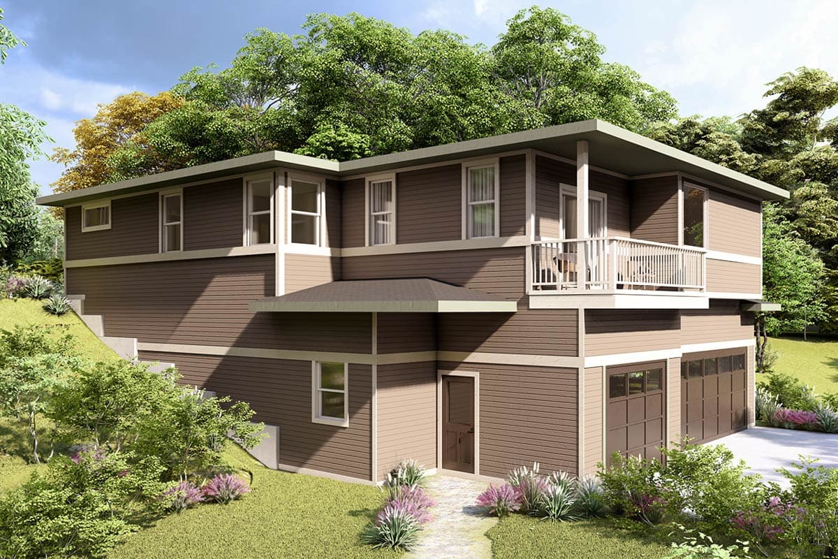 Plan 72492DA: One-Story Prairie House Plan with Flex Space - 2365 Sq Ft - Image #7 - Contemporary, Modern, Prairie