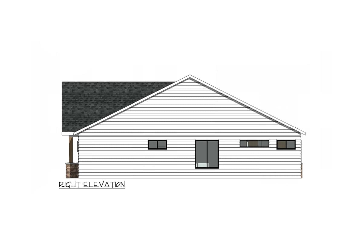 Plan 421013HFC: 2 or 3 Bed Country Cottage House Plan with Impressive Primary Suite Under 1600 Sq Ft - Image #5 - Cottage, Country, Craftsman, Modern Farmhouse