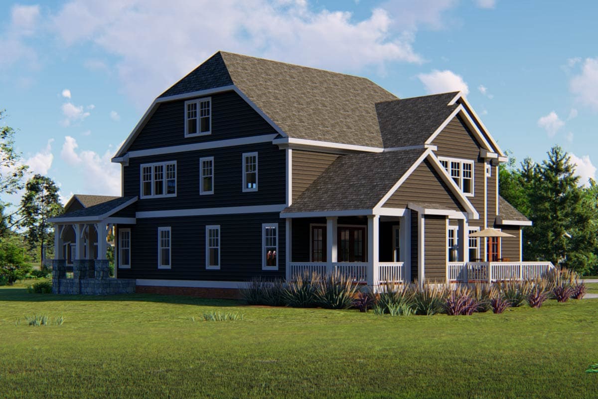 Plan 500092VV: Two-Story Traditional House Plan with a Loft- 3983 Sq Ft - Image #6 - French Country, Traditional