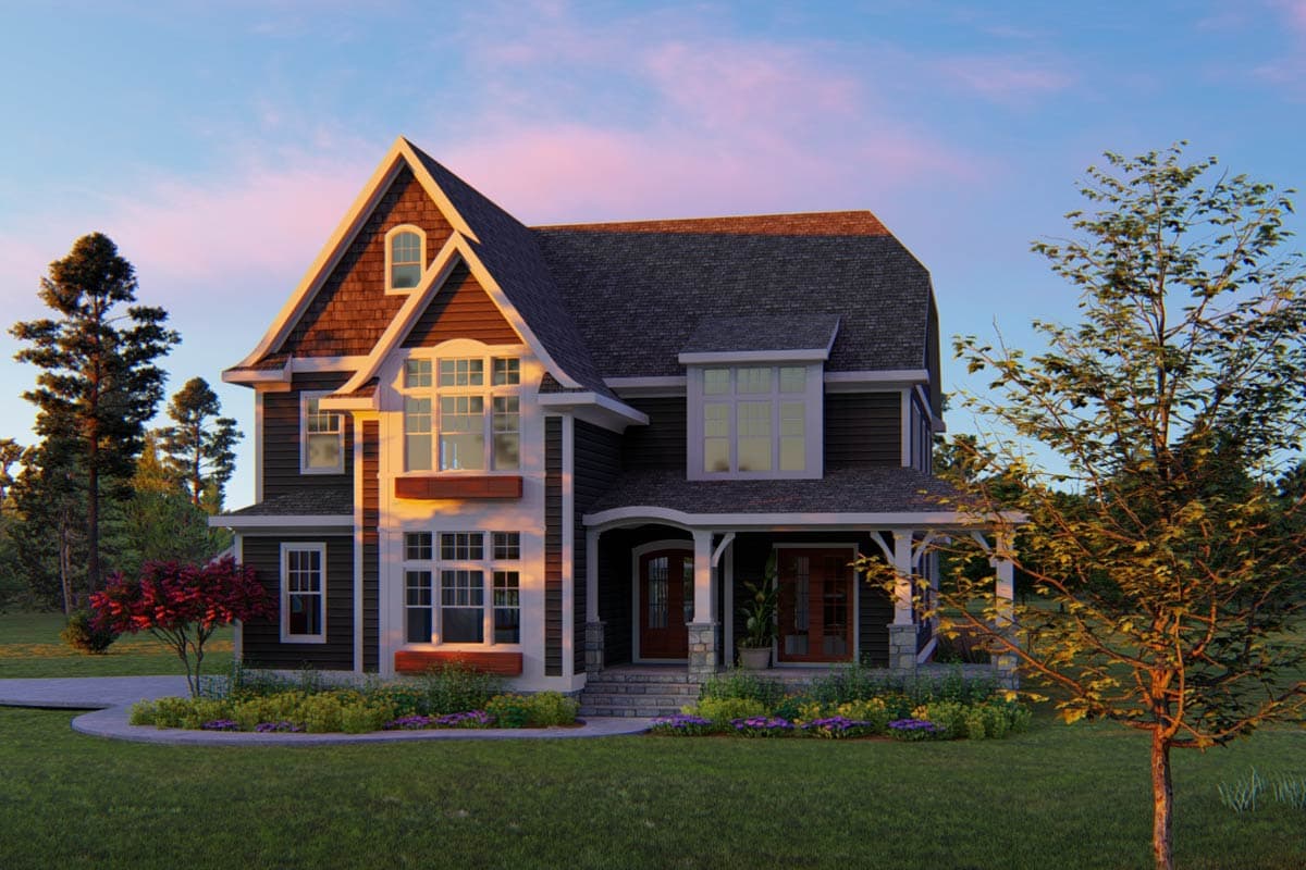 Plan 500092VV: Two-Story Traditional House Plan with a Loft- 3983 Sq Ft - Image #10 - French Country, Traditional