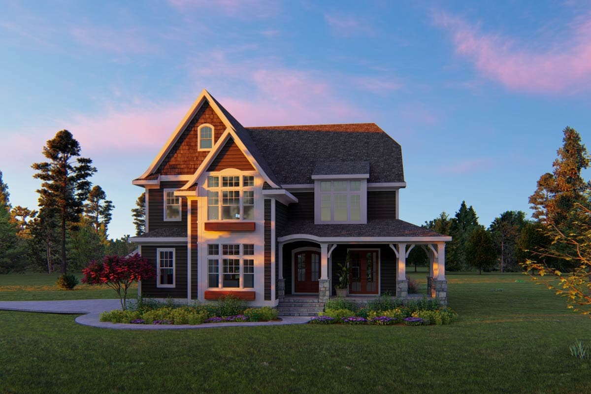 Plan 500092VV: Two-Story Traditional House Plan with a Loft- 3983 Sq Ft - Image #11 - French Country, Traditional