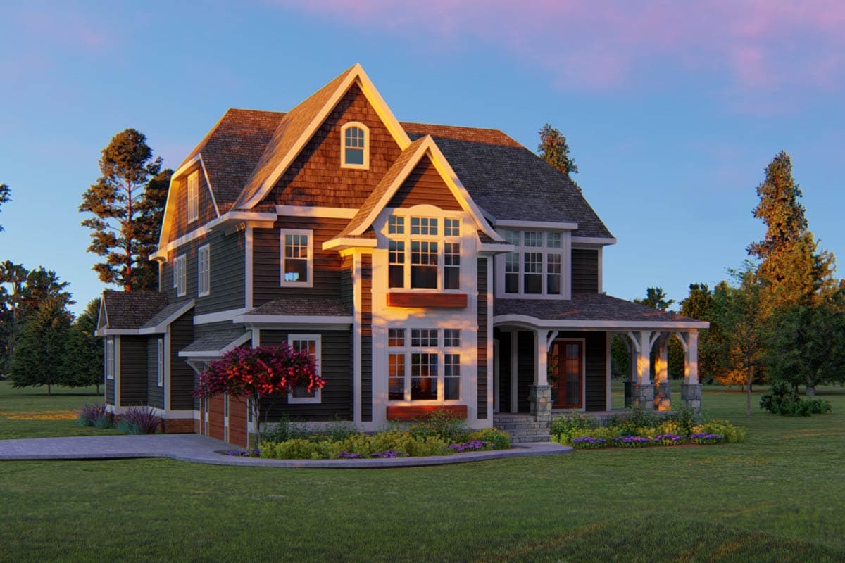 Plan 500092VV: Two-Story Traditional House Plan with a Loft- 3983 Sq Ft - Image #12 - French Country, Traditional