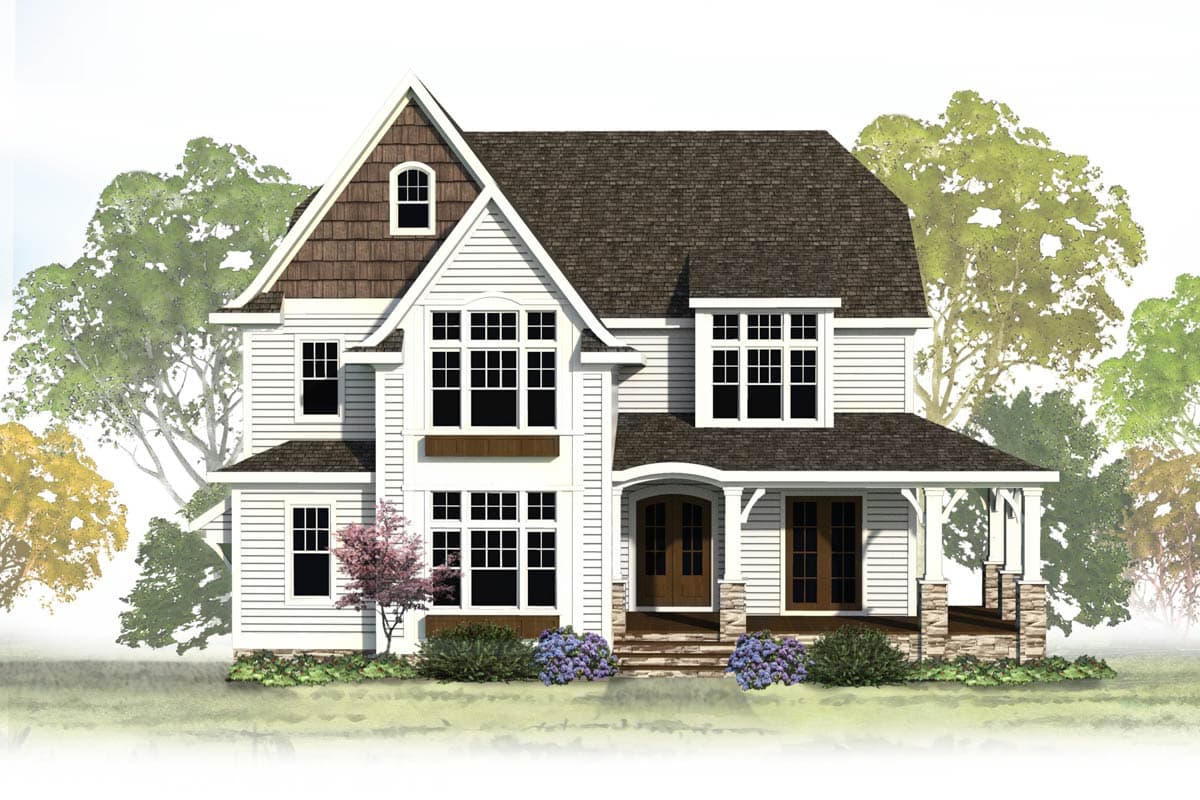 Plan 500092VV: Two-Story Traditional House Plan with a Loft- 3983 Sq Ft - Image #15 - French Country, Traditional