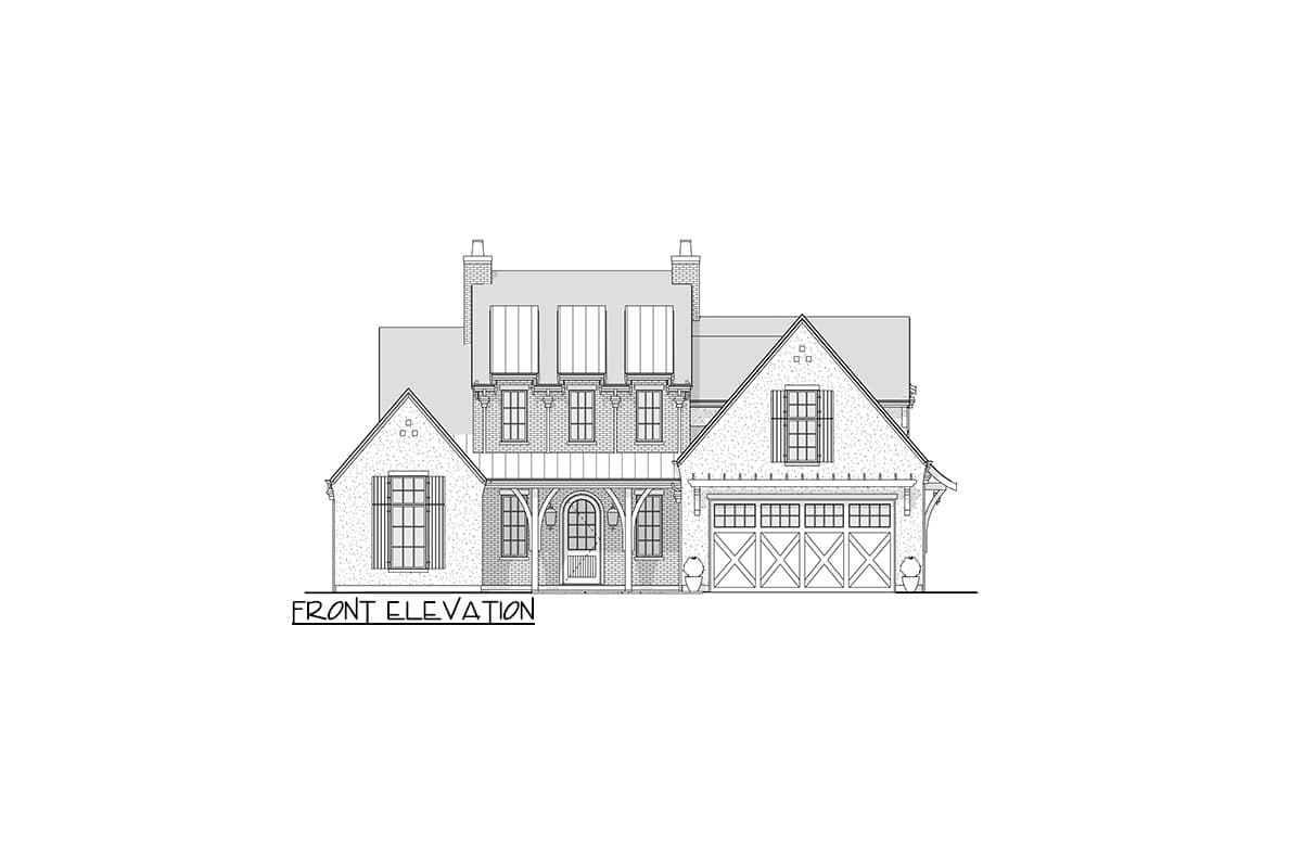 Plan 270113AF: 3-Bed Modern French Country Cottage with Basement Expansion - 3512 Sq Ft - Image #13 - Colonial, Cottage, French Country, New American