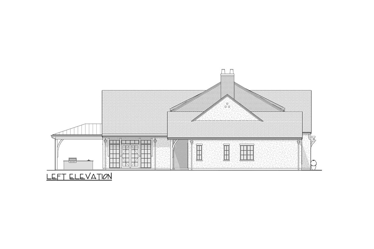 Plan 270113AF: 3-Bed Modern French Country Cottage with Basement Expansion - 3512 Sq Ft - Image #14 - Colonial, Cottage, French Country, New American
