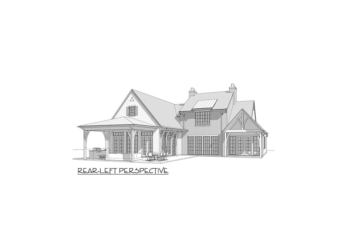 Plan 270113AF: 3-Bed Modern French Country Cottage with Basement Expansion - 3512 Sq Ft - Image #12 - Colonial, Cottage, French Country, New American