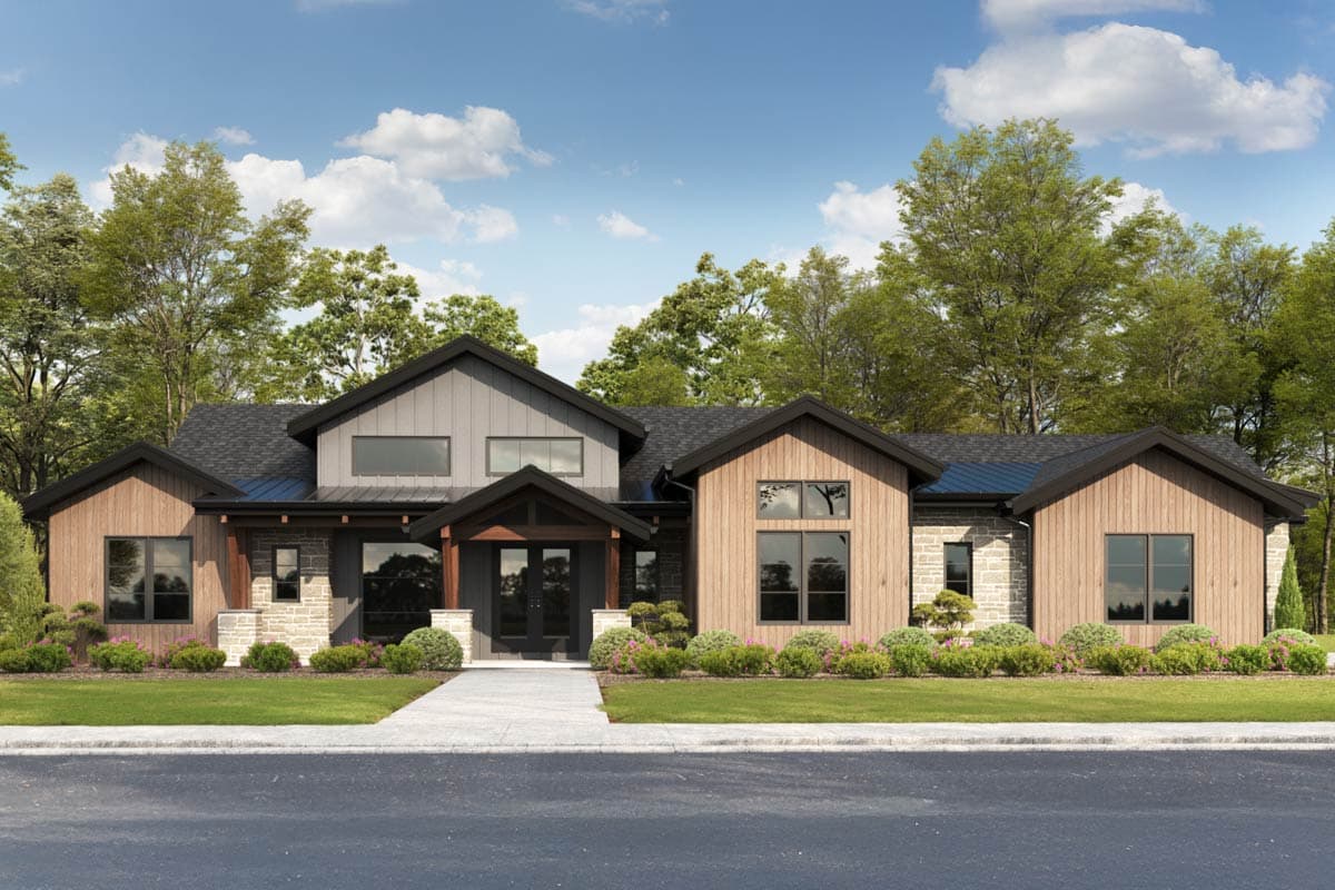 Plan 95272RW: Single-Story 2 Bed Mountain House Plan with Flex Room - 2733 Sq Ft - Image #12 - Contemporary, Mountain, Rustic