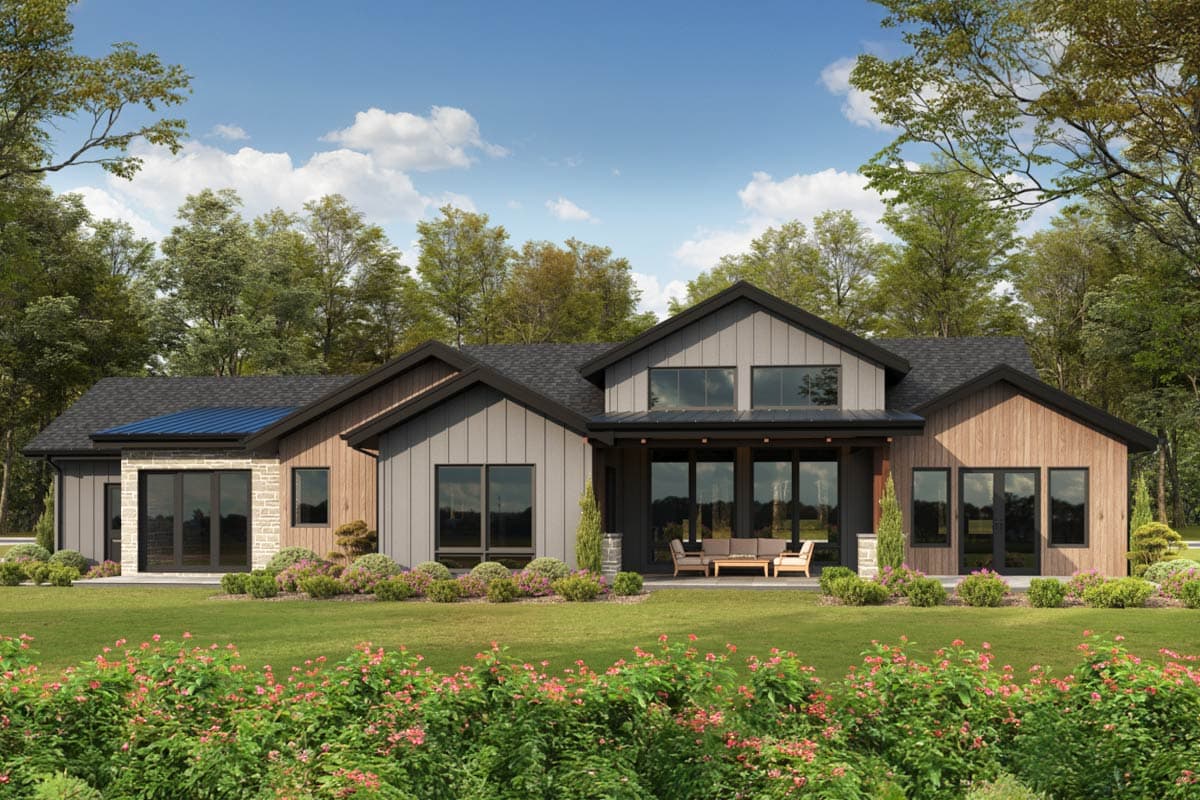 Plan 95272RW: Single-Story 2 Bed Mountain House Plan with Flex Room - 2733 Sq Ft - Image #13 - Contemporary, Mountain, Rustic