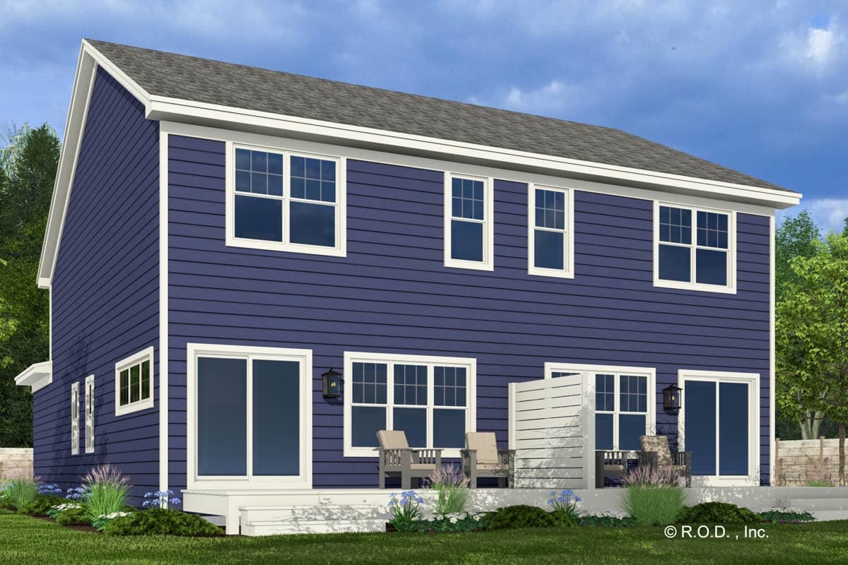 Plan 14917RK: Traditional Craftsman Duplex Plan with Symmetrical Layouts - 1502 Sq Ft Per Unit  - Image #5 - Craftsman, Traditional