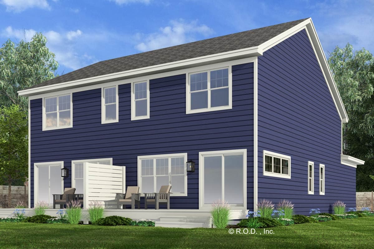 Plan 14917RK: Traditional Craftsman Duplex Plan with Symmetrical Layouts - 1502 Sq Ft Per Unit  - Image #6 - Craftsman, Traditional