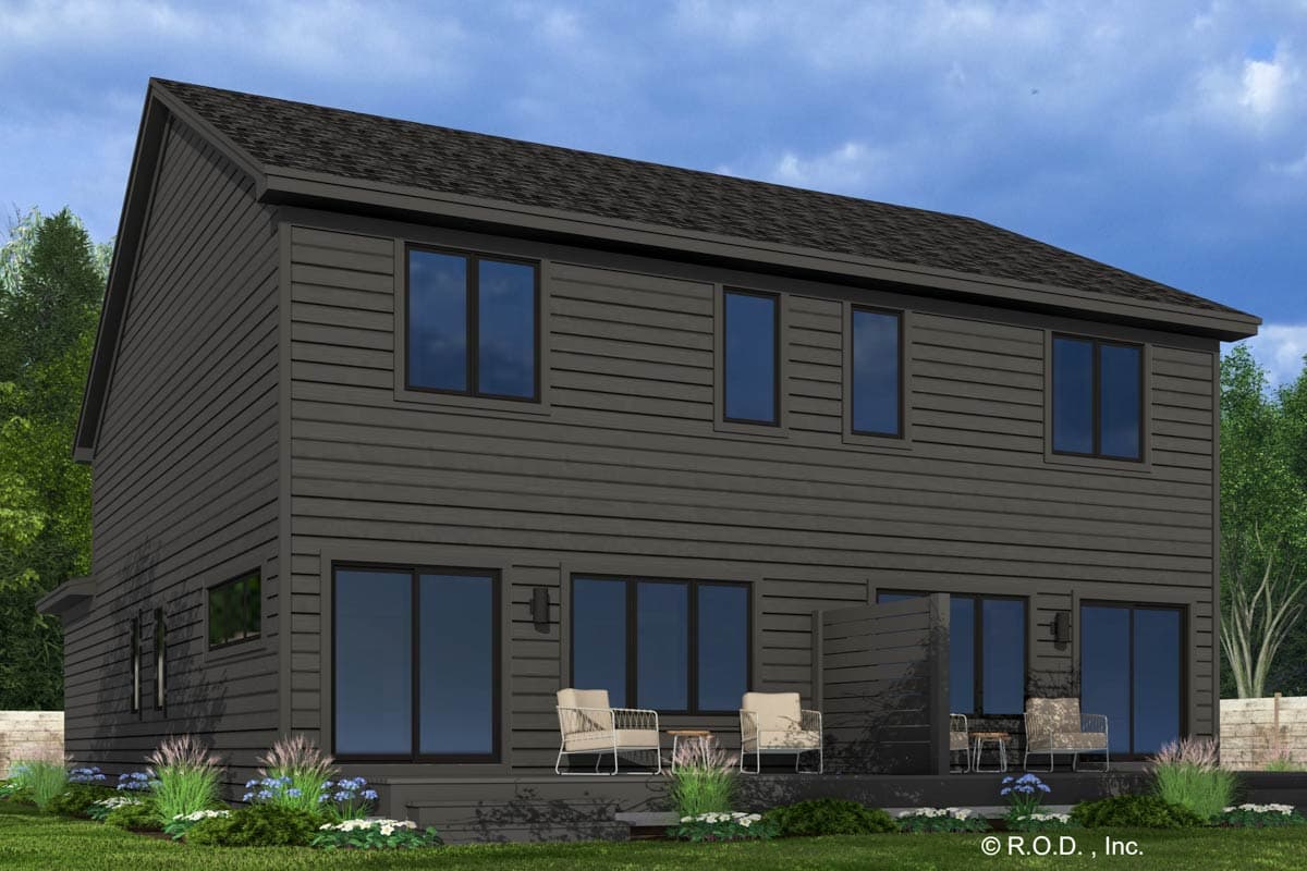 Plan 14918RK: Two Unit Modern Duplex Plan with 2-Bedrooms Per Unit  - Image #6 - Contemporary, Modern