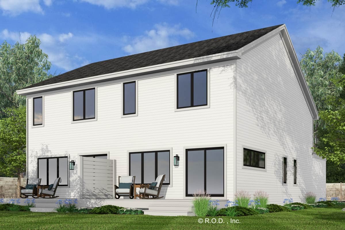 Plan 14922RK: Modern Farmhouse Duplex Plan with 2-Bed 2-Bath 1500 Sq Ft Units - Image #6 - Farmhouse, Modern Farmhouse