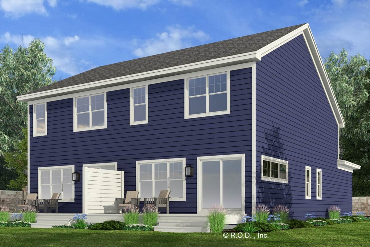 Plan 14923RK: Craftsman House Duplex Plan with 2-Bed 2-Bath 1500 Sq Ft Units - Image #6 - Craftsman