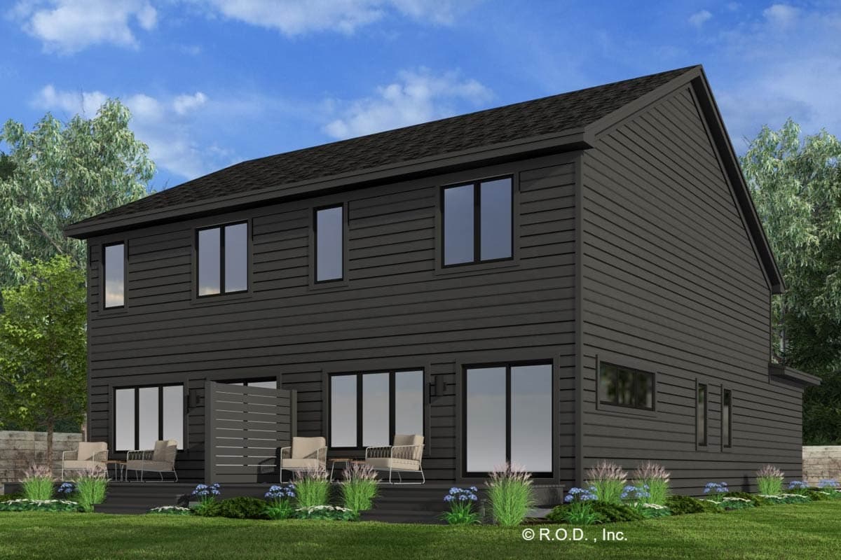 Plan 14924RK: Modern House Duplex Plan with 2-Bed 2-Bath 1500 Sq Ft Units - Image #6 - Contemporary, Modern