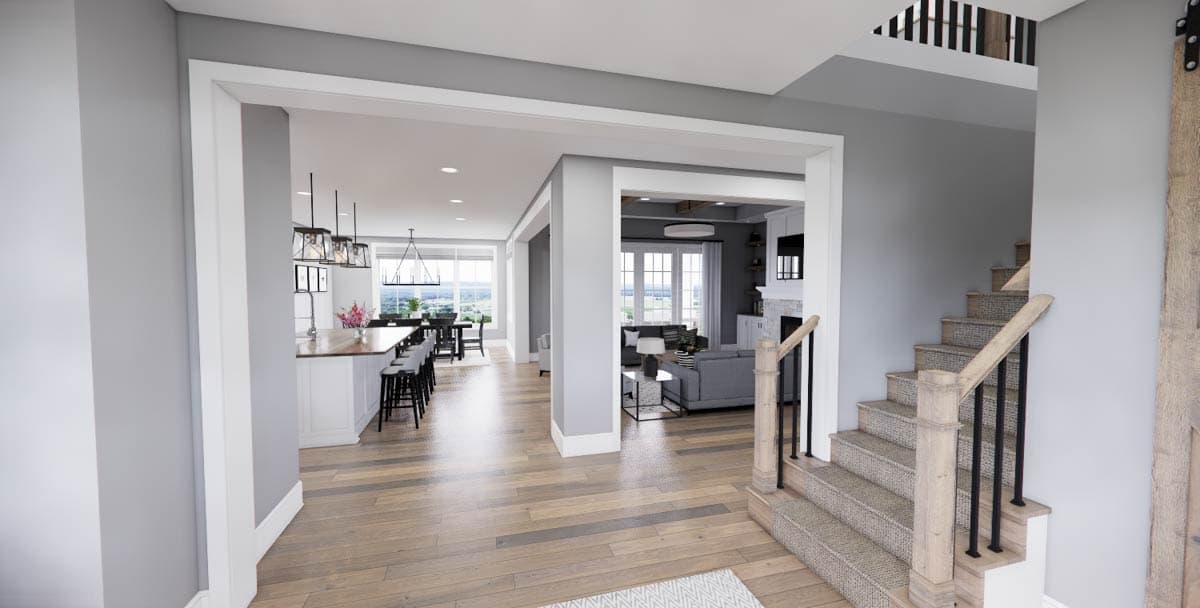 Plan 14931RK: Expansive 6-Bedroom Modern Farmhouse House Plan with Wrap-Around Porch - Image #9 - Modern Farmhouse, New American