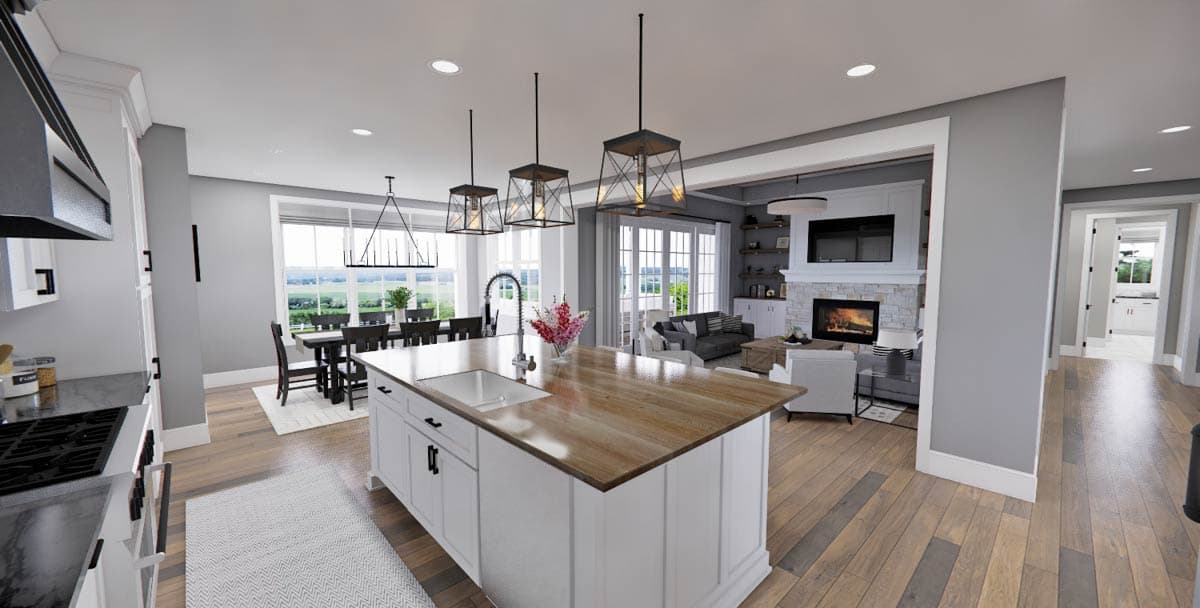 Plan 14931RK: Expansive 6-Bedroom Modern Farmhouse House Plan with Wrap-Around Porch - Image #12 - Modern Farmhouse, New American