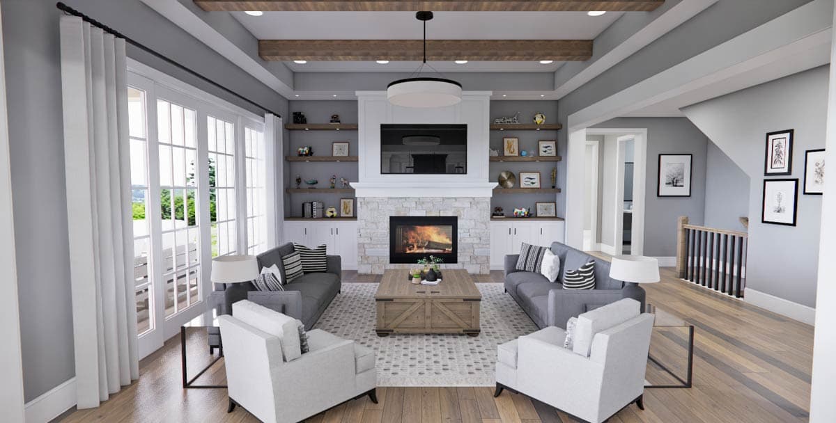 Plan 14931RK: Expansive 6-Bedroom Modern Farmhouse House Plan with Wrap-Around Porch - Image #13 - Modern Farmhouse, New American