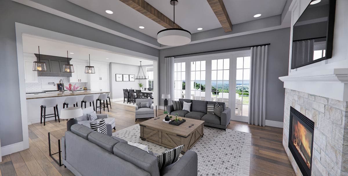 Plan 14931RK: Expansive 6-Bedroom Modern Farmhouse House Plan with Wrap-Around Porch - Image #15 - Modern Farmhouse, New American