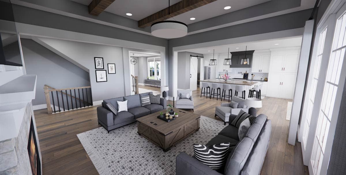 Plan 14931RK: Expansive 6-Bedroom Modern Farmhouse House Plan with Wrap-Around Porch - Image #16 - Modern Farmhouse, New American