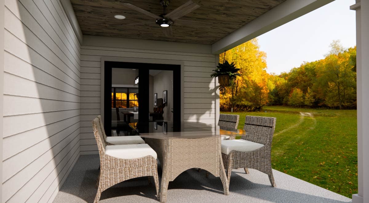 Plan 14932RK: Single-Story Farmhouse Plan with Vaulted Living Room - 1331 Sq Ft - Image #19 - Country, Farmhouse