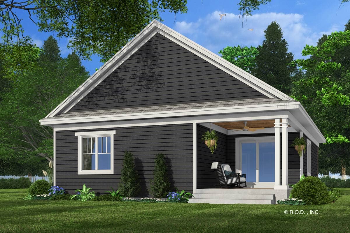 Plan 14934RK: Single-Story 2-Bed Craftsman House Plan with Vaulted Living Room - 1331 Sq Ft - Image #9 - Craftsman