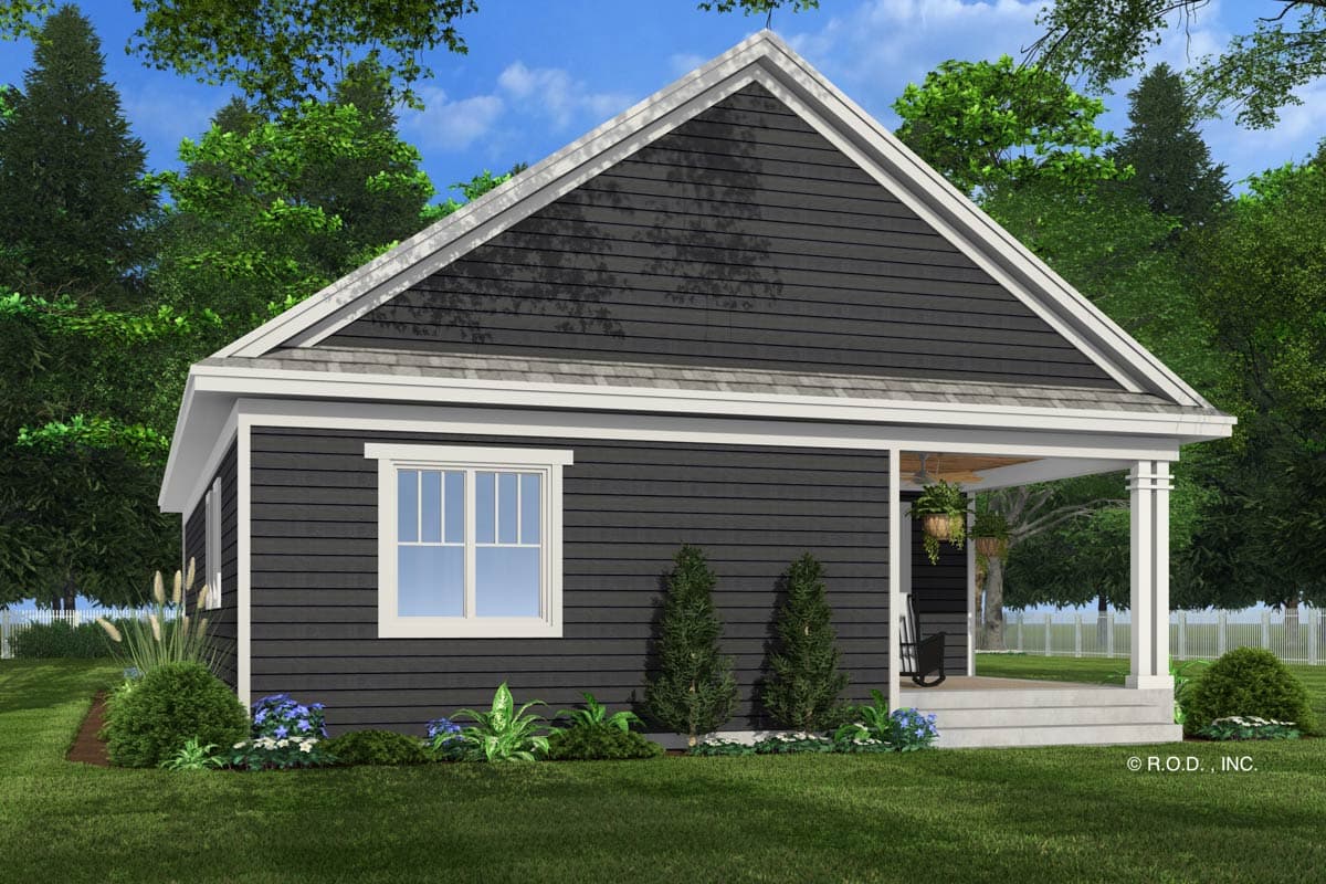 Plan 14934RK: Single-Story 2-Bed Craftsman House Plan with Vaulted Living Room - 1331 Sq Ft - Image #7 - Craftsman